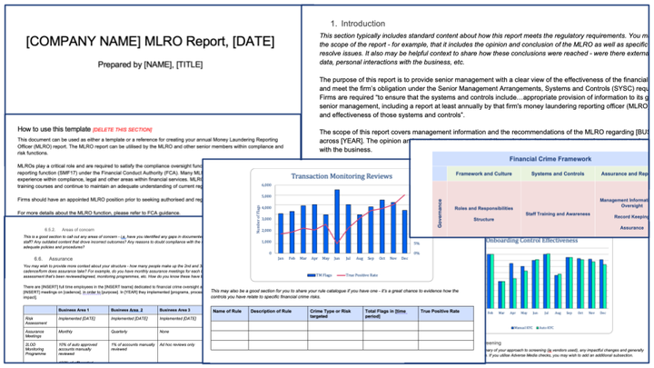 A Free MLRO Report Template